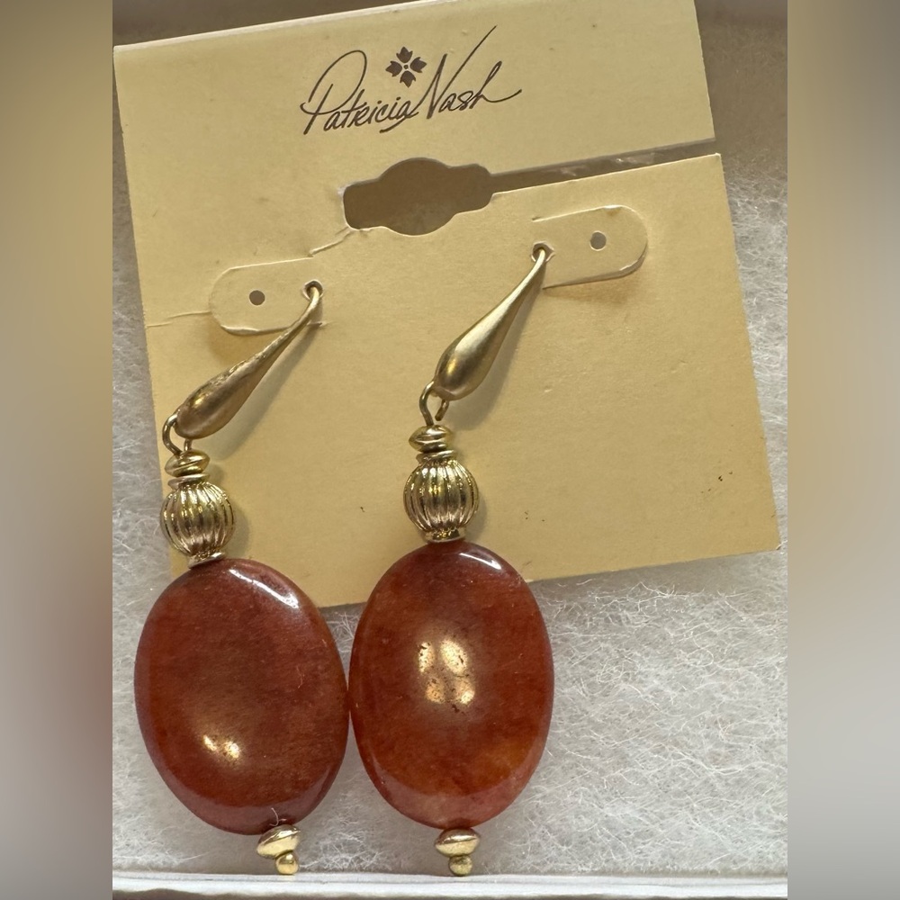 Patricia Nash - Eclectic Bead Collection Drop Earrings, Glass Beads - NIB